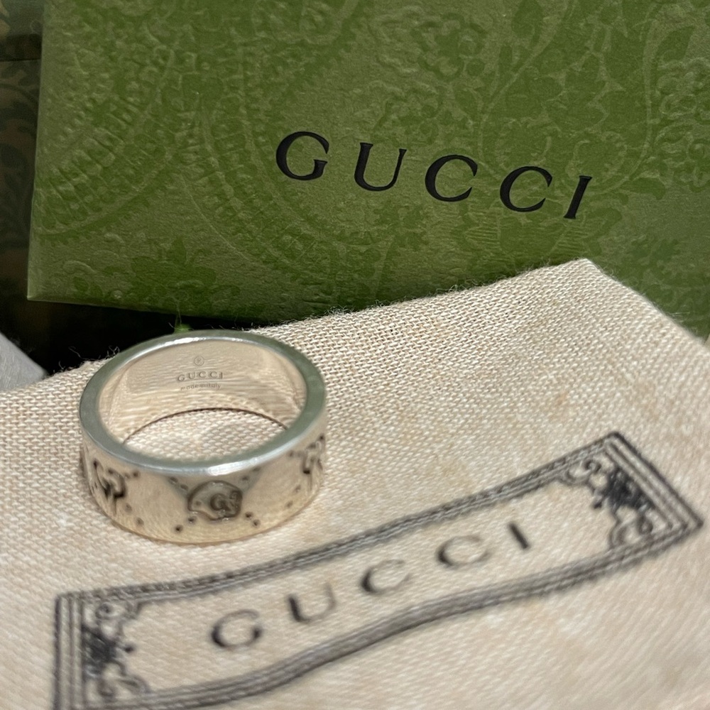 Authentic Gucci Ring complete set size 19 - Picture 7 of 12